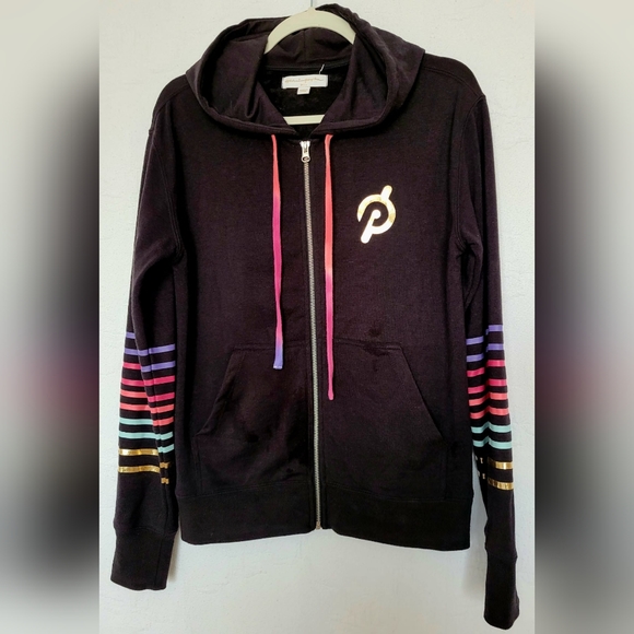 Peloton×Spiritual Gangster Women's Cotton & Rayon Blend Rainbow Hoodie Small - Picture 15 of 16